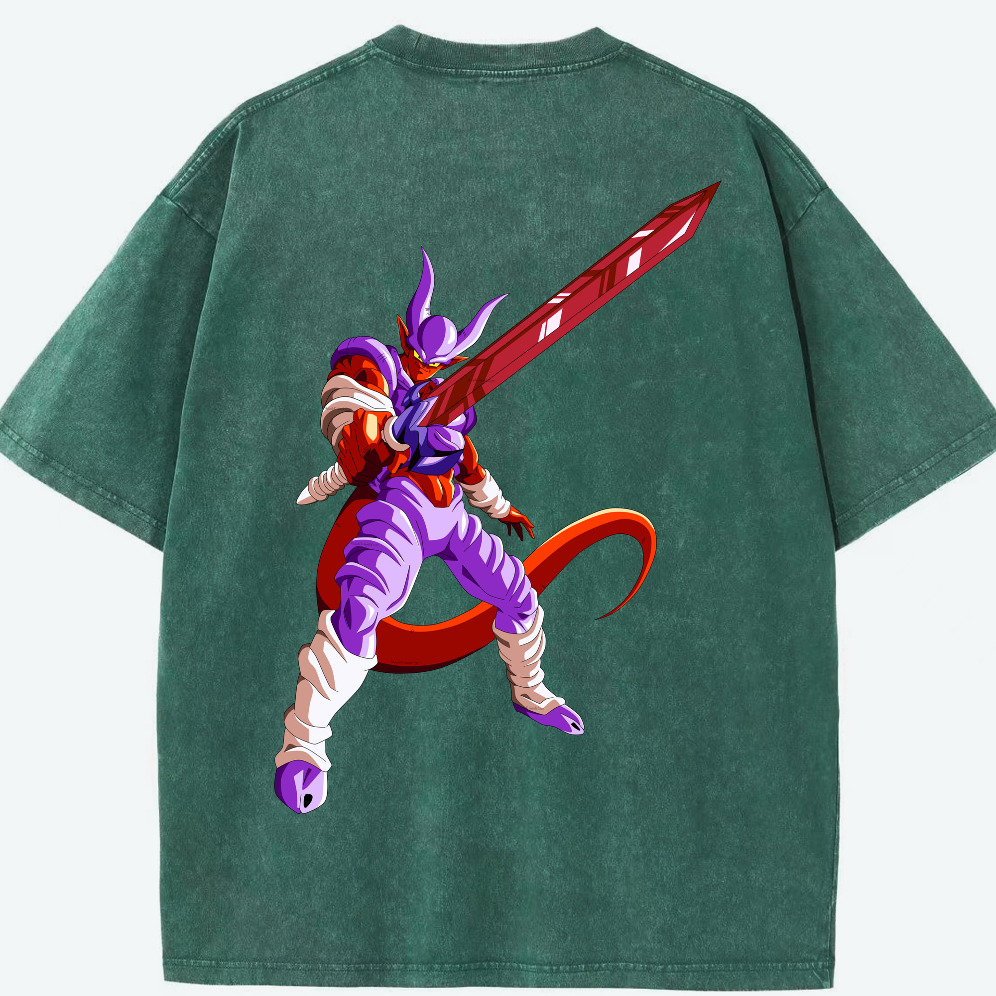 （画像用） ドラゴンボール ジャネンバ DRAGON BALL Janemba 綿100% ヴィンテージ風 半袖Tシャツ（背面プリント）